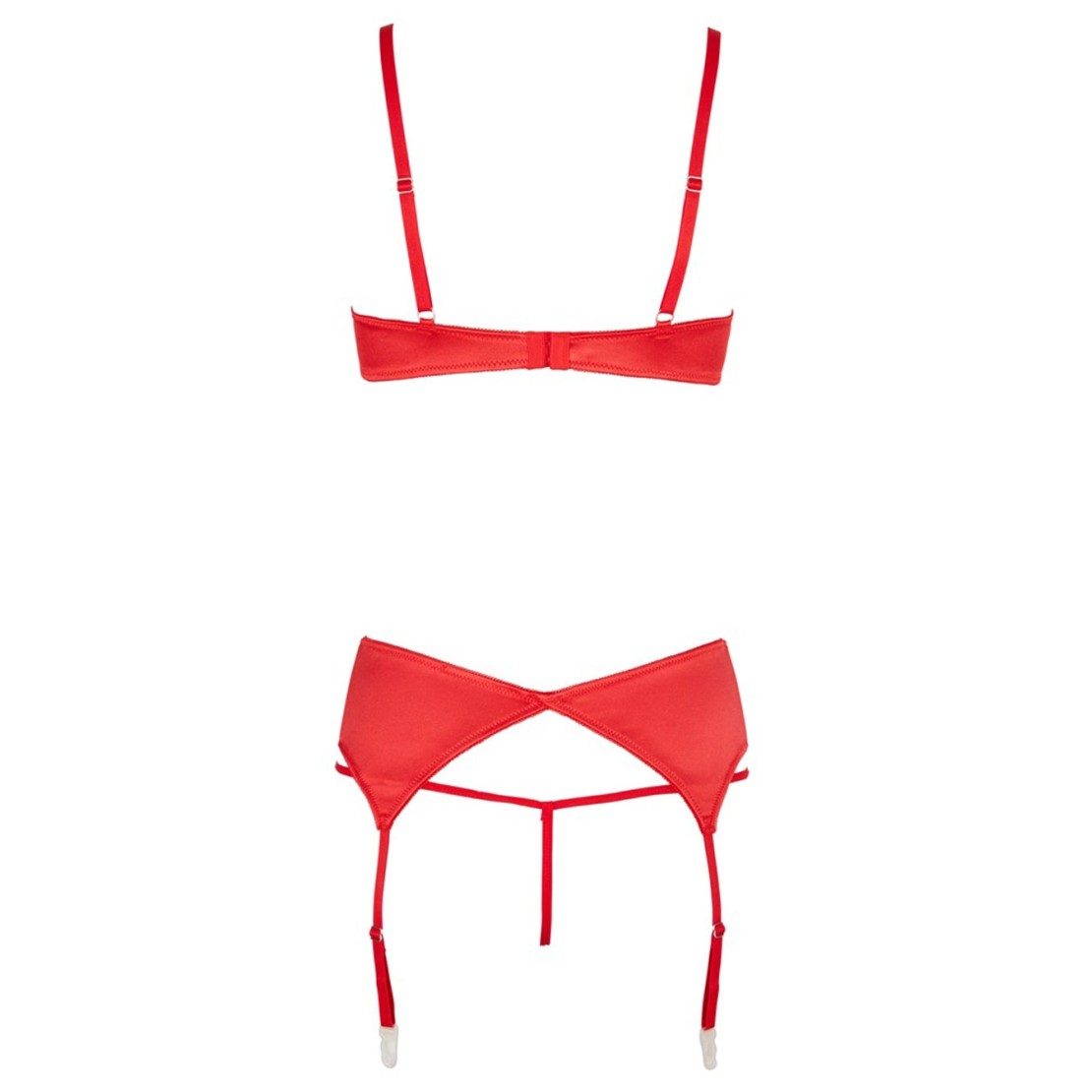 SEXY COMPLETO INTIMO ROSSO PER DONNA APERTO CON...