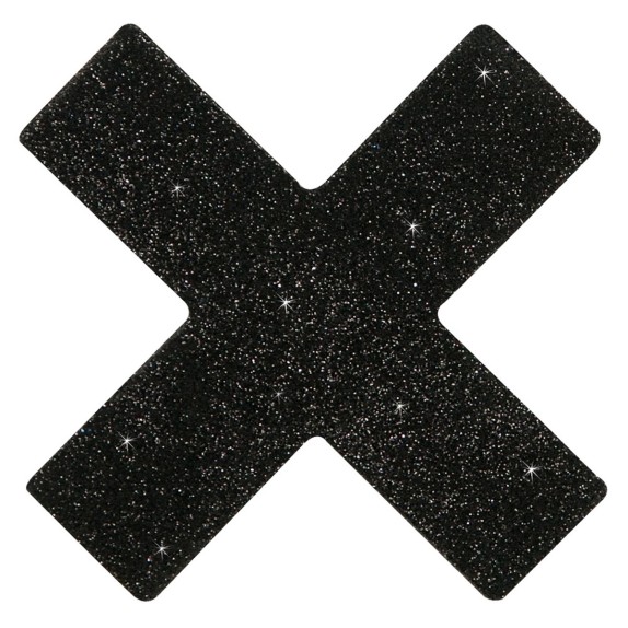 COPRICAPEZZOLI SEXY PER DONNA A FORMA DI "X" CON GLITTER COTTELLI