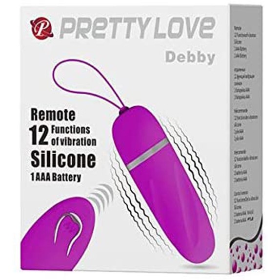 OVETTO VAGINALE VIBRANTE CON TELECOMANDO SEX TOY DEBBY