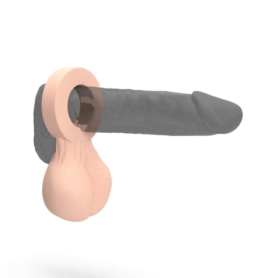 ANELLO PER PENE SEX TOY CON TESTICOLI BIG BALLS...