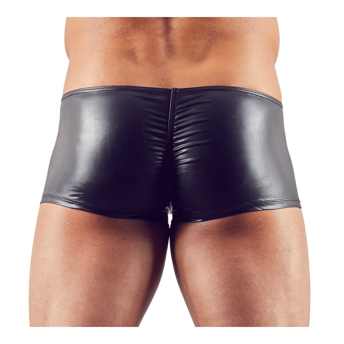 PANTALONCINO NERO EFFETTO BAGNATO
