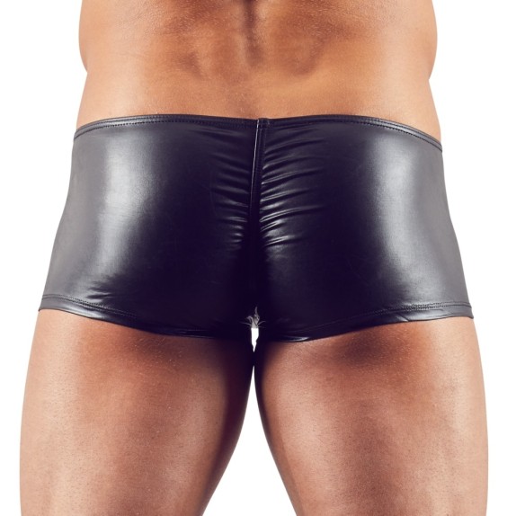 PANTALONCINO NERO SEXY PER UOMO EFFETTO BAGNATO