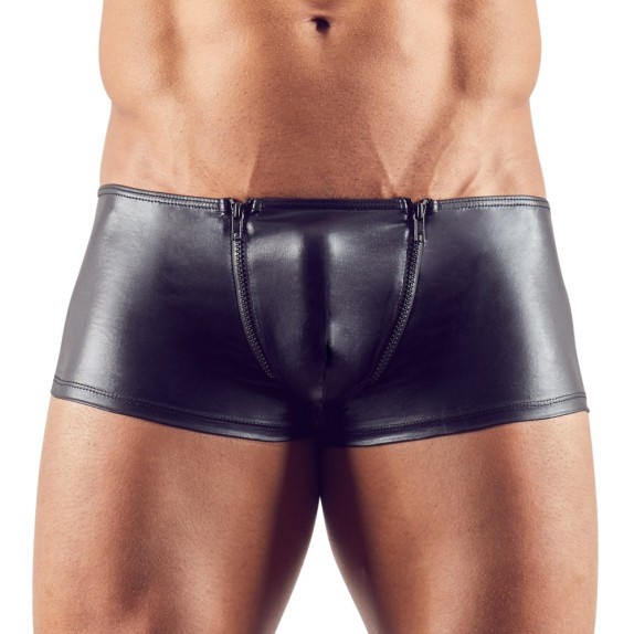 PANTALONCINO NERO SEXY PER UOMO EFFETTO BAGNATO