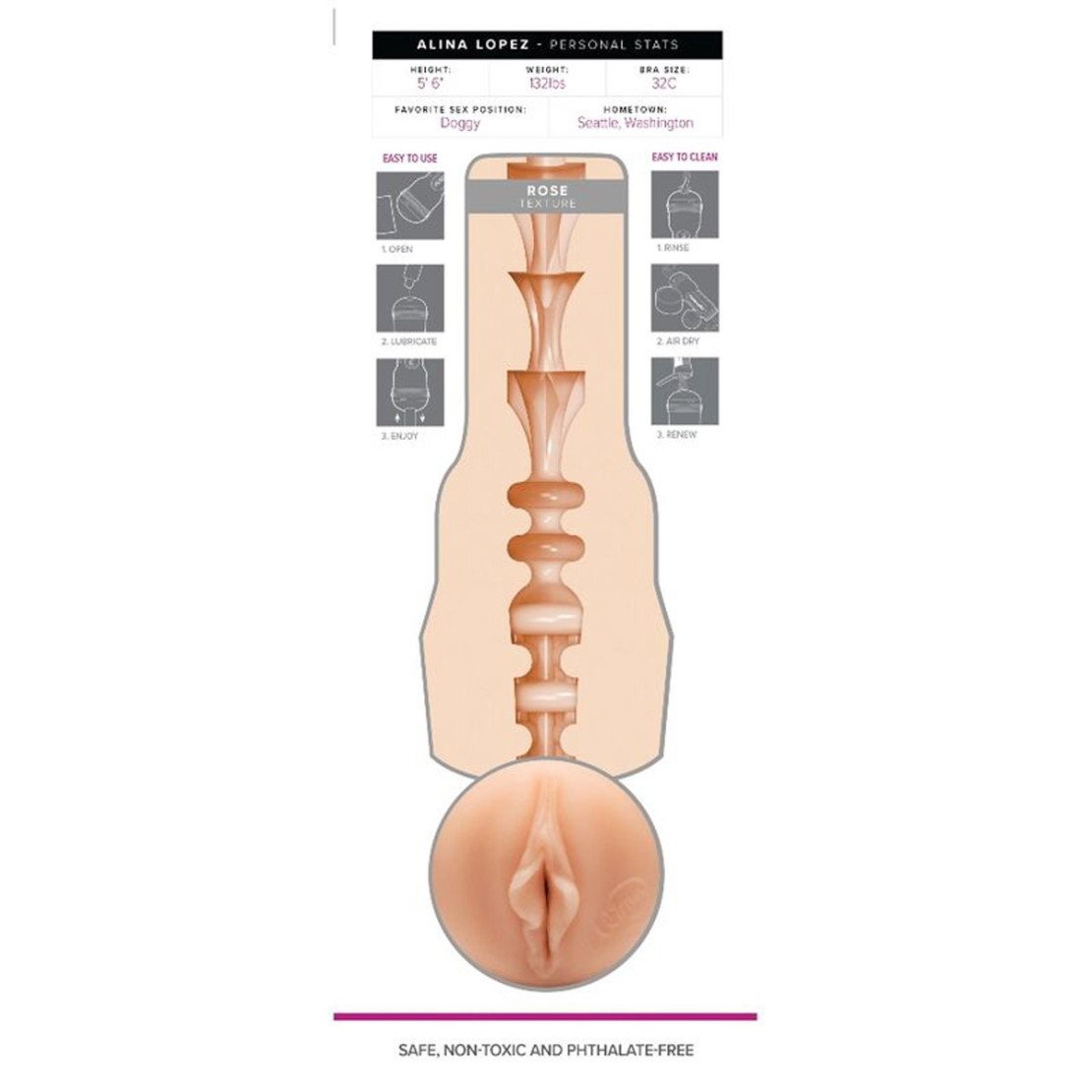 MASTURBATORE FLESHLIGHT PER UOMO SEX TOY VAGINA...