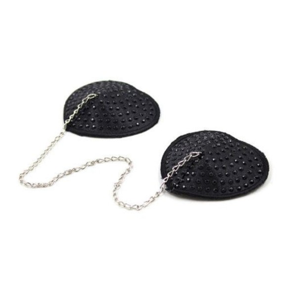 COPRICAPEZZOLI SEXY A FORMA DI CUORE CON CATENENELLA HEART CHAIN