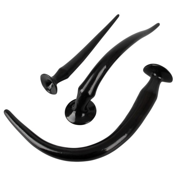 SET 3 SPINE ANALI FLESSIBILI SEX TOYS CON VENTOSA
