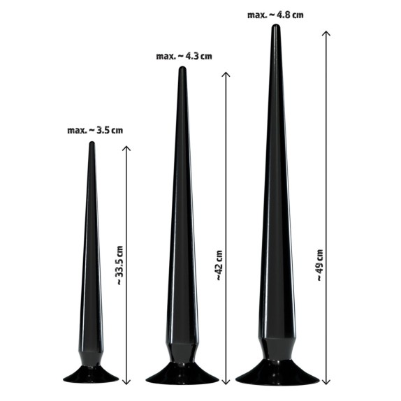 SET 3 SPINE ANALI FLESSIBILI SEX TOYS IN SILICONE