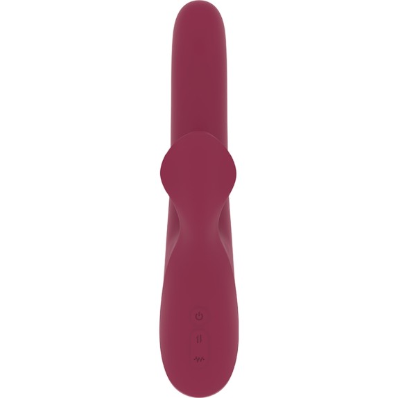 VIBRATORE RABBIT CON SFERE STIMOLANTI E MOVIMENTO A SPINTA SEX TOY MAGENTA