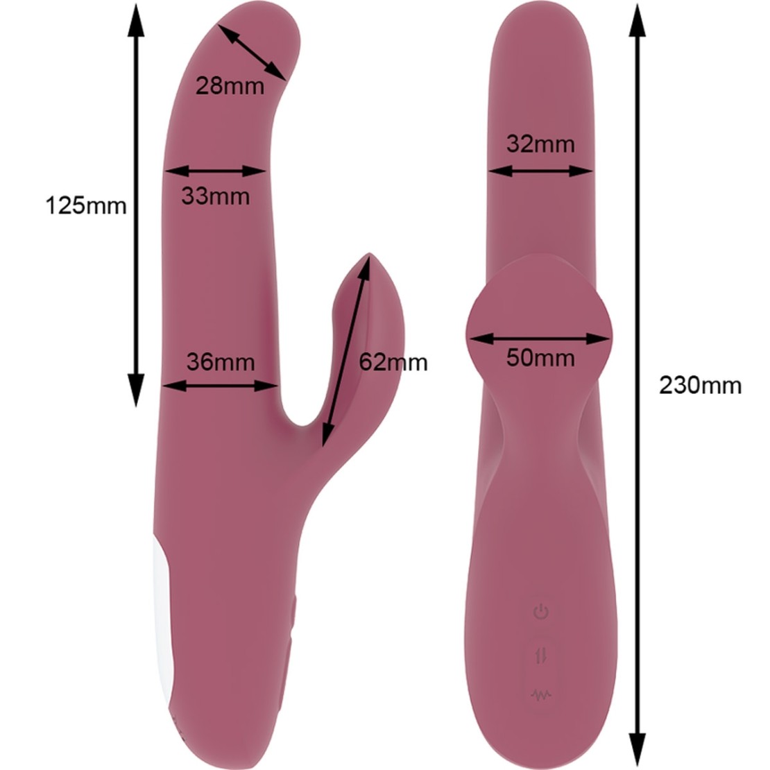 VIBRATORE RABBIT CON SFERE STIMOLANTI SEX TOY