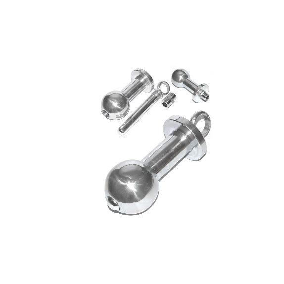 PLUG DILATATORE ANALE IN ACCIAIO GRANDE DIMENSIONE HOLLOW ALU ASS