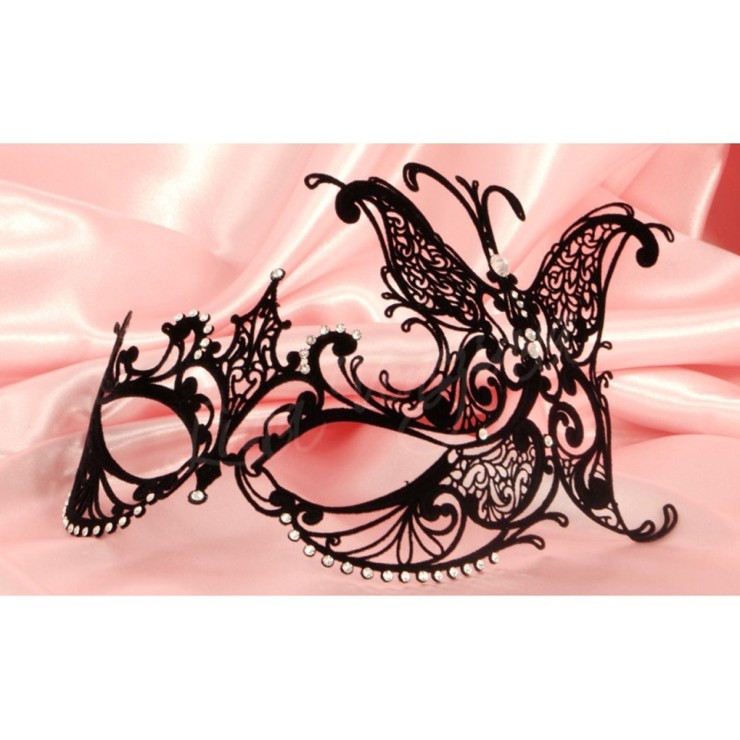 MASCHERA SEXY PER DONNA IN FILIGRANA CON STRASS LINDA 2
