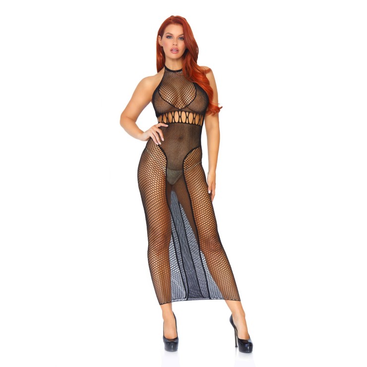 ABITO LUNGO SEXY PER DONNA A RETE TRASPARENTE LEG AVENUE 2
