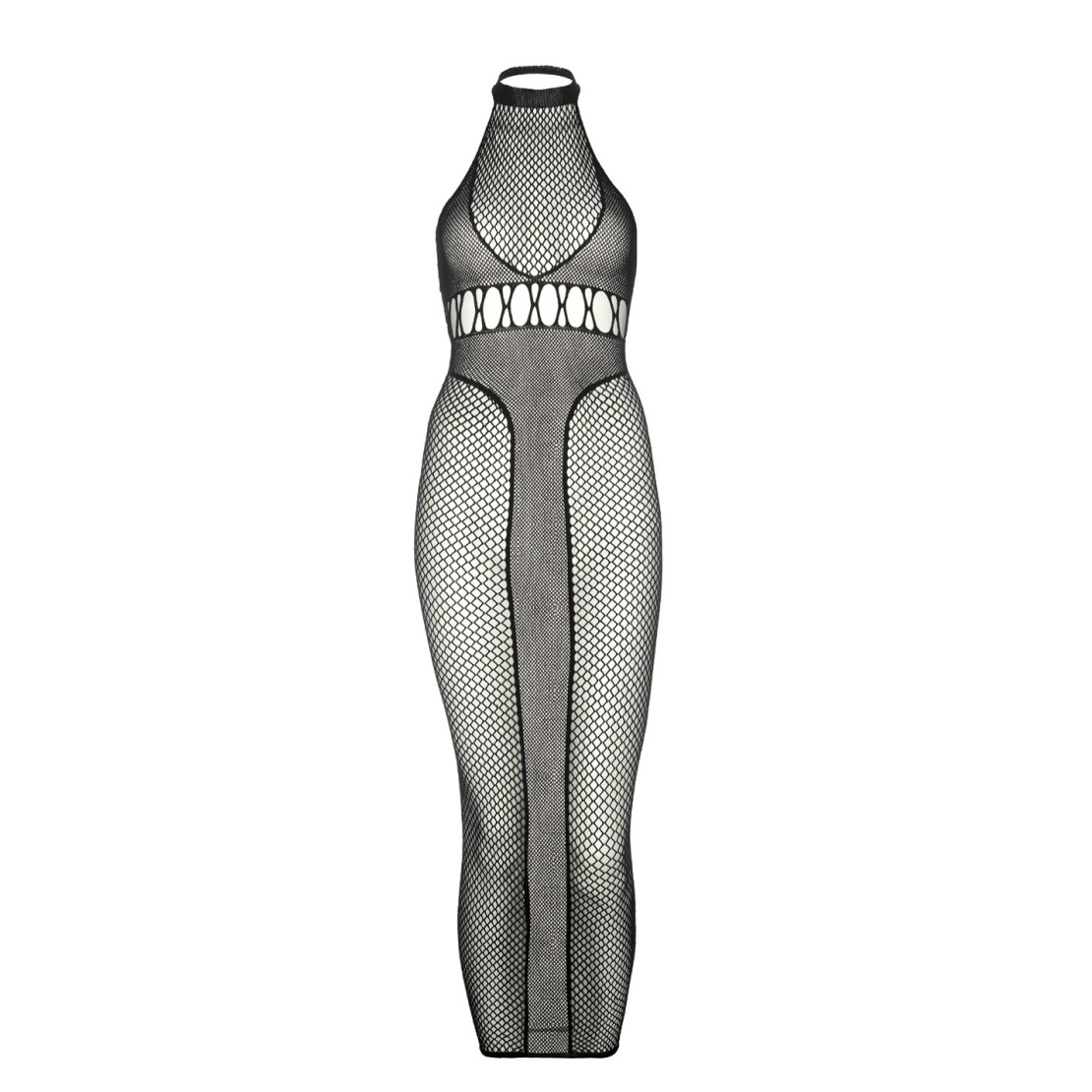 ABITO LUNGO SEXY PER DONNA A RETE LEG AVENUE