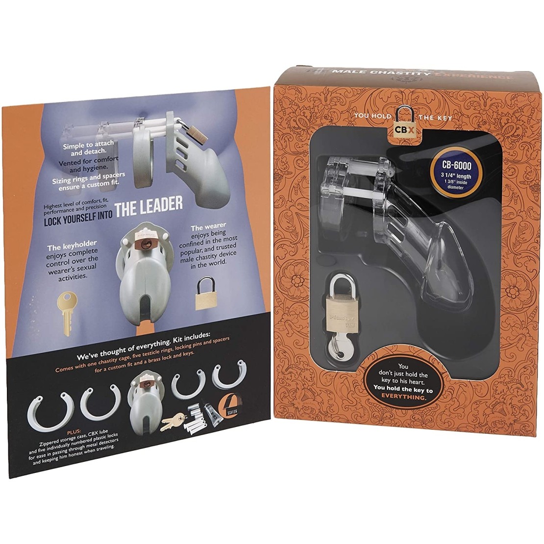 CINTURA DI CASTITÀ PER UOMO SEX TOY CB6000 IN...