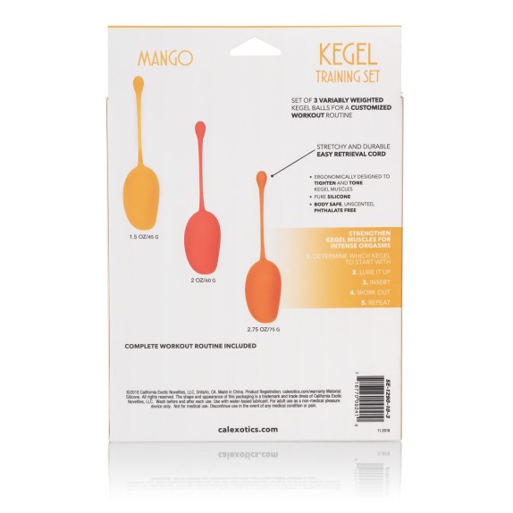 KIT TRE PALLINE PER ALLENAMENTO PELVICO MANGO SQUEEZE RELAX