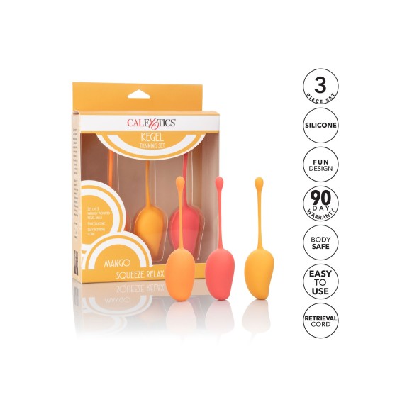 KIT TRE PALLINE PER ALLENAMENTO PELVICO MANGO SQUEEZE RELAX