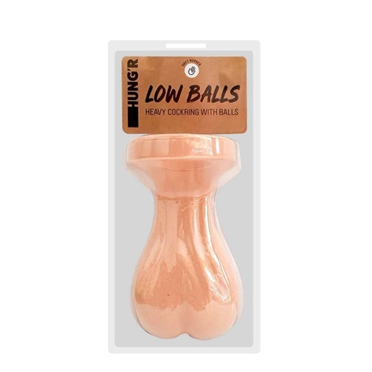 ANELLO PER PENE SEX TOY CON TESTICOLI HUNG'R LOW BALLS...