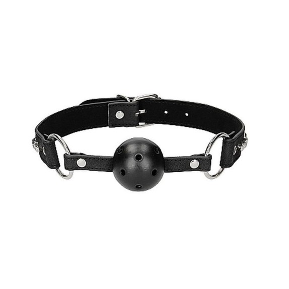 MORSO-BALL GAG  CON STRASS SUL CINTURINO BREATHABLE BALL GAG