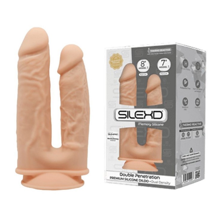 DILDO DOPPIO IN SILEXD TERMOREATTIVO SEX TOY DOUBLE...