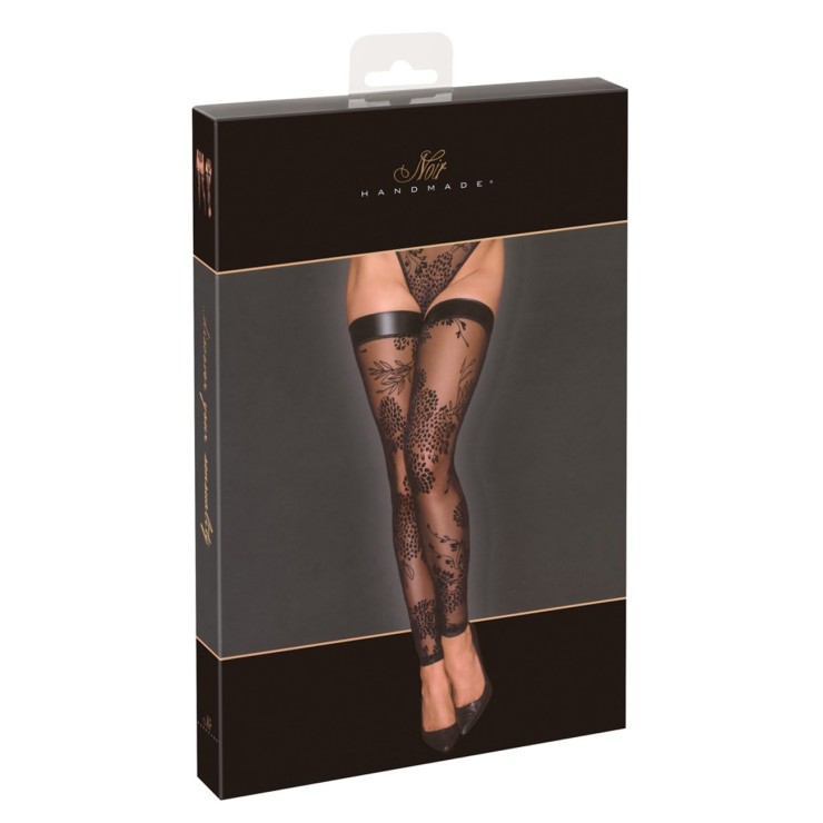 AUTOREGGENTI SEXY VELATE SENZA PIEDE CON BALZA IN SPANDEX...
