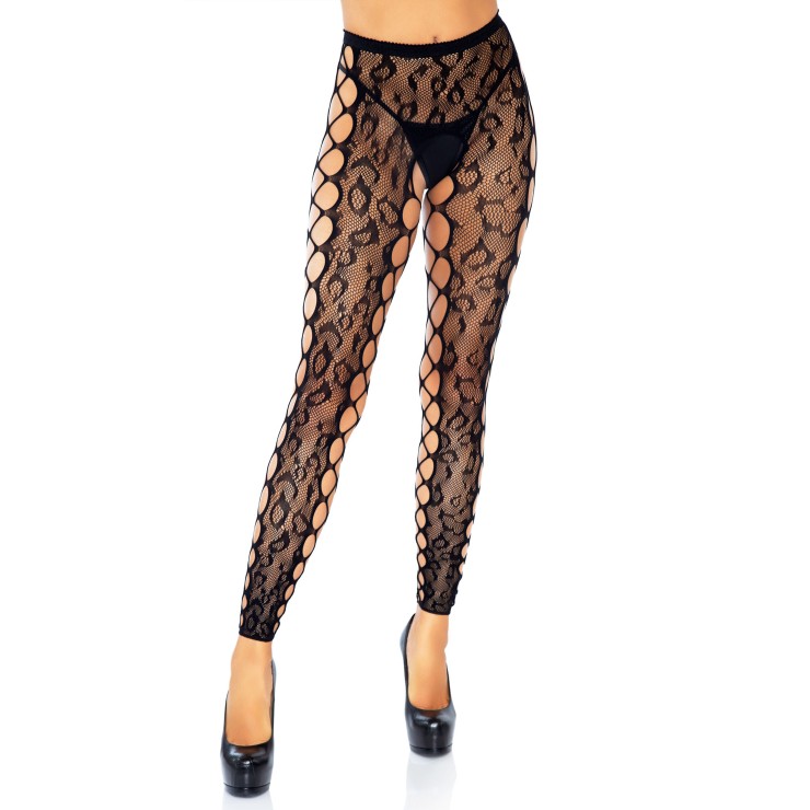 COLLANT SEXY PER DONNA A RETE APERTI CON INSERTI A RETE...