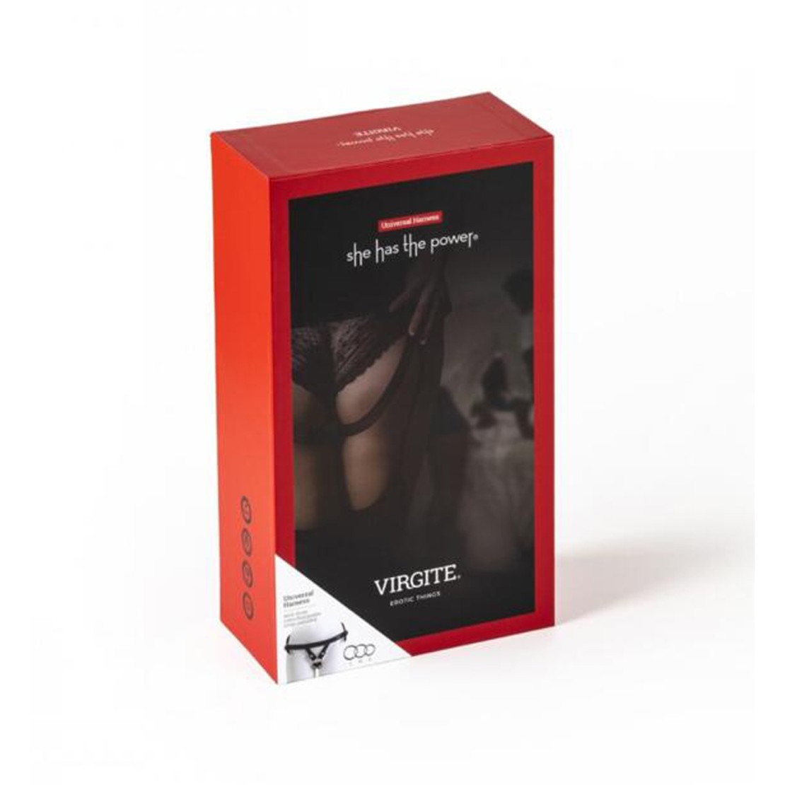 MUTANDINA STRAP-ON CON 3 ANELLI IN METALLO...