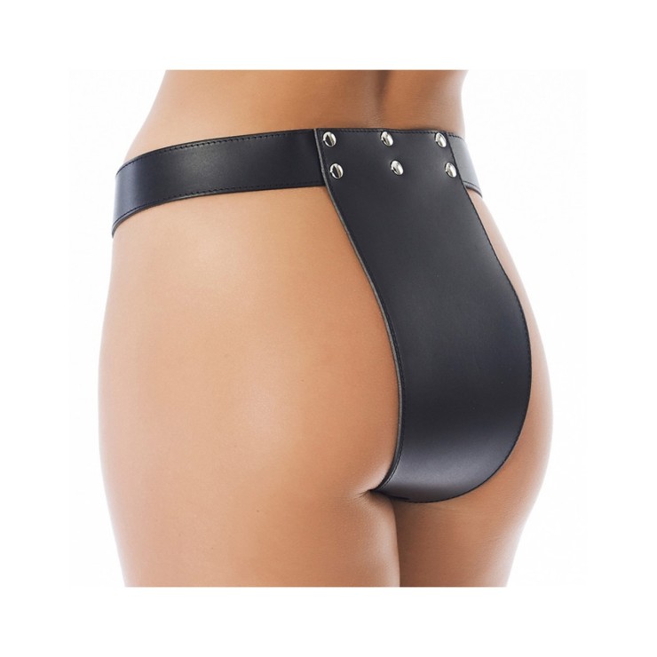 CINTURA DI CASTITA' PER DONNA SEX TOY IN PELLE 2