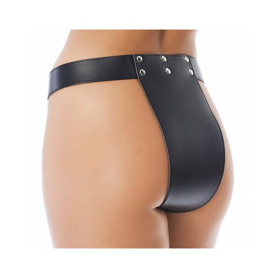 CINTURA DI CASTITA' PER DONNA SEX TOY IN PELLE
