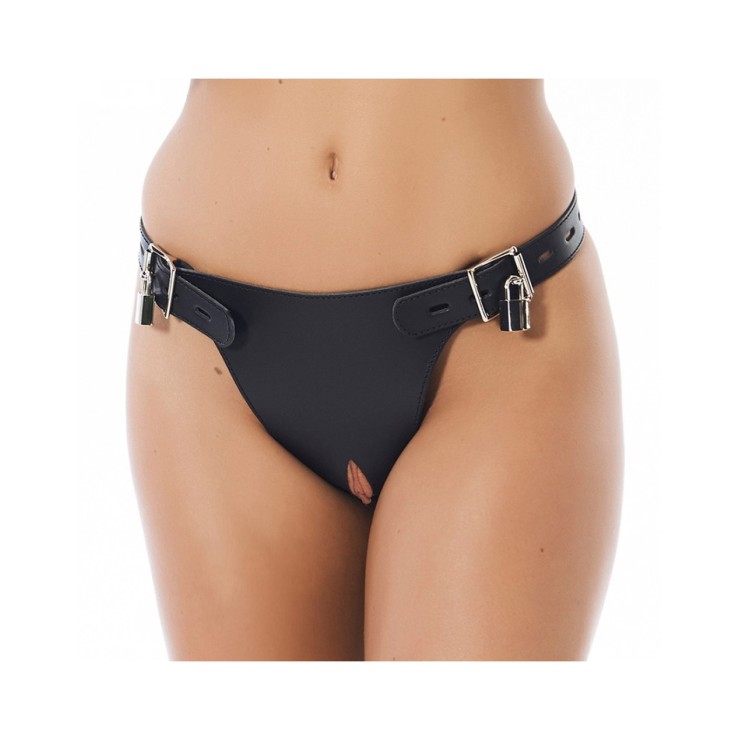 CINTURA DI CASTITA' PER DONNA SEX TOY CON LUCCHETTI