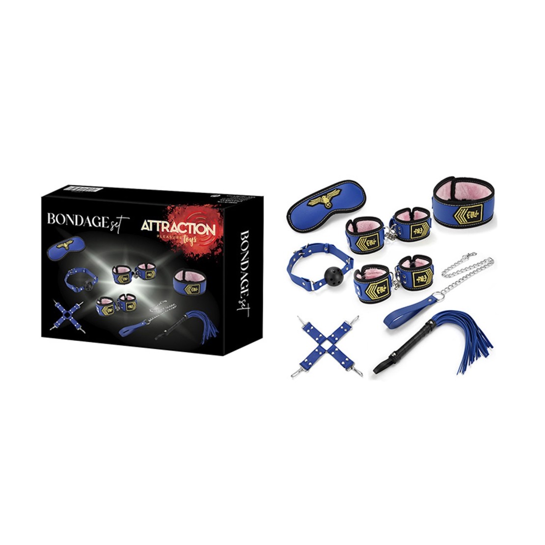 KIT SADOMASO SET 8 PEZZI PER GIOCHI SADOMASO...