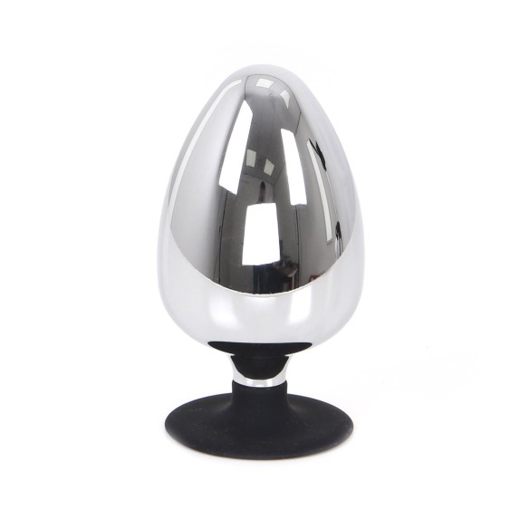 PLUG ANALE IN ACCIAIO CON VENTOSA IN SILICONE BIG-S SUCKER