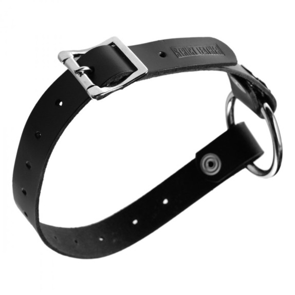 HARNESS IN PELLE PER DILDO CON ANELLO IN METALLO