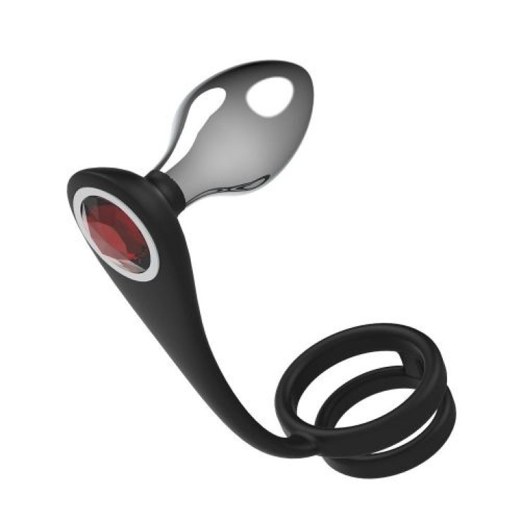 SET PLUG ANALI CON ANELLO FALLICO SEX TOY PLEASURE BULLY 2
