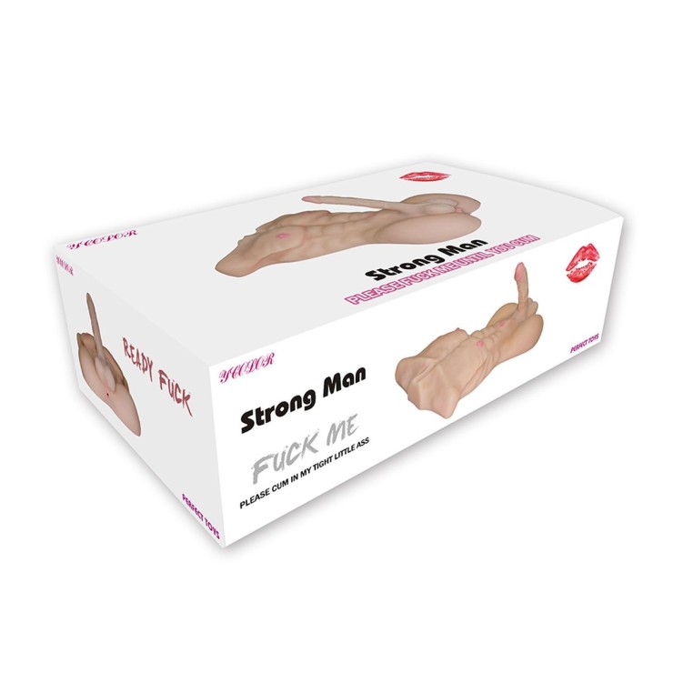 MASTURBATORE MEZZO BUSTO DI UOMO MALE BODY STRONG MAN 2