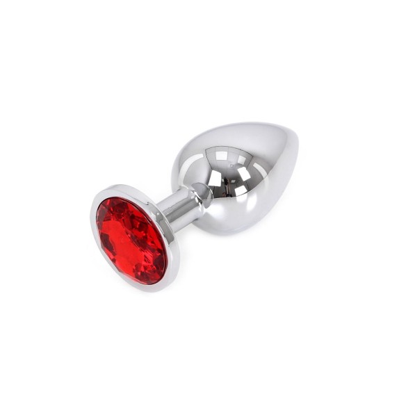 PLUG TAPPO ANALE IN METALLO CON GIOIELLO ROSSO KIOTOS