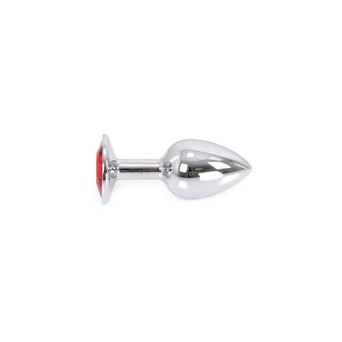 PLUG TAPPO ANALE IN METALLO CON GIOIELLO ROSSO...