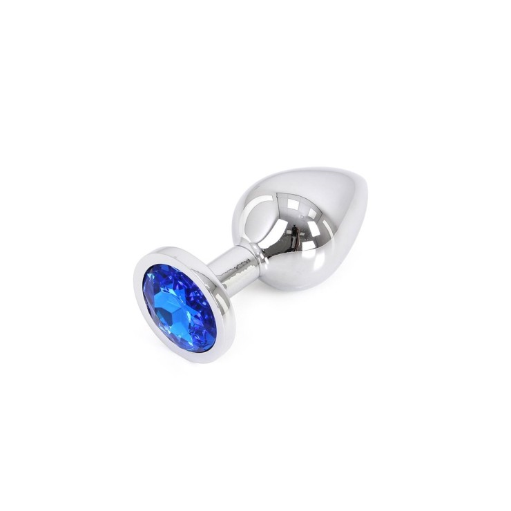 PLUG TAPPO ANALE IN METALLO CON GIOIELLO BLU KIOTOS 2