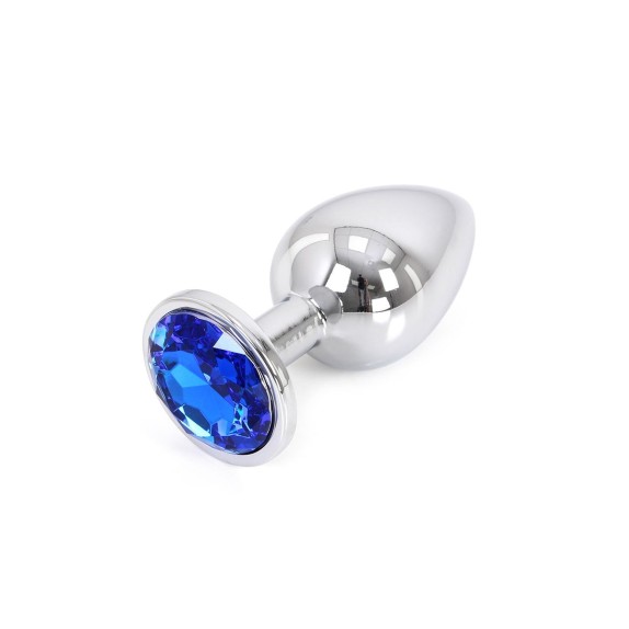 PLUG TAPPO ANALE IN METALLO CON GIOIELLO BLU KIOTOS