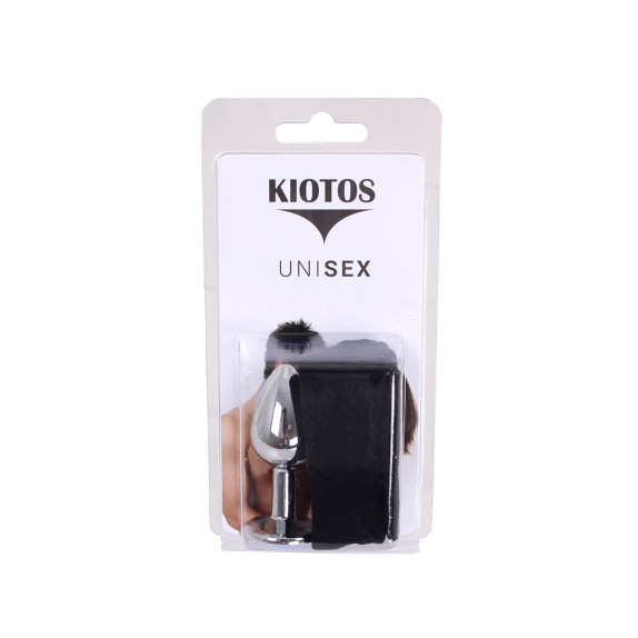 PLUG TAPPO ANALE IN METALLO CON GIOIELLO BLU KIOTOS