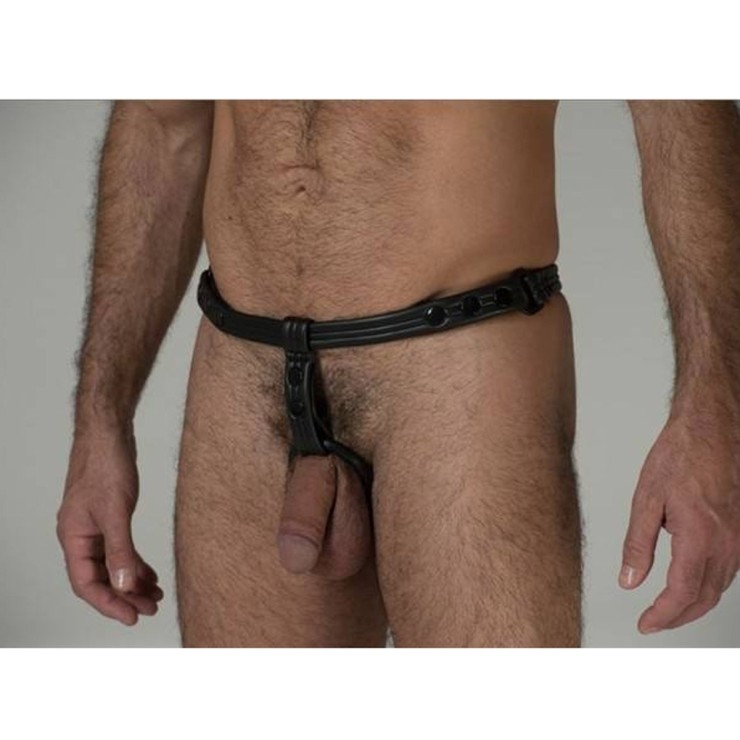 HARNESS-PERIZOMA SEXY UOMO MULTIUSO NEOPRENE SCRUM PLUG