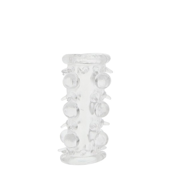 GUAINA PER IL PENE CON RILIEVI STIMOLANTI APERTA SEX TOY BEAD SLEEVE