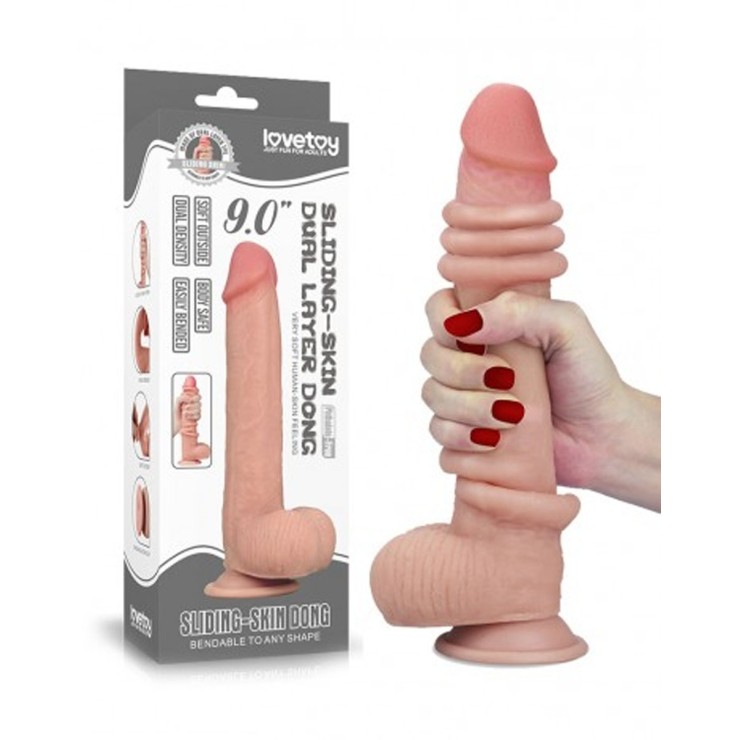 DILDO ULTRA REALISTICO CM. 23 CON STRATO DI PELLE... 2