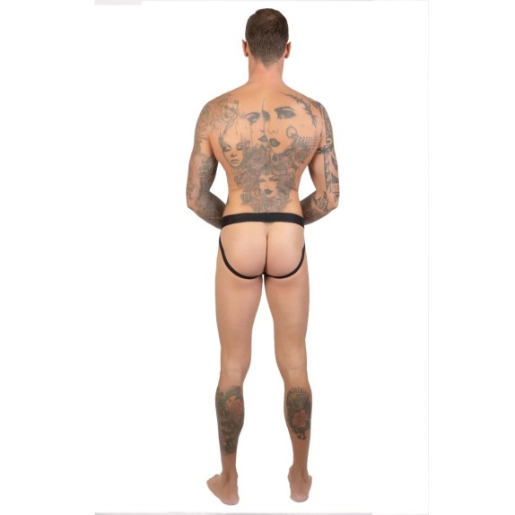 SOSPENSORIO SEXY UOMO IN TULLE CON DISEGNI GEOMETRICI GEOMETRIC