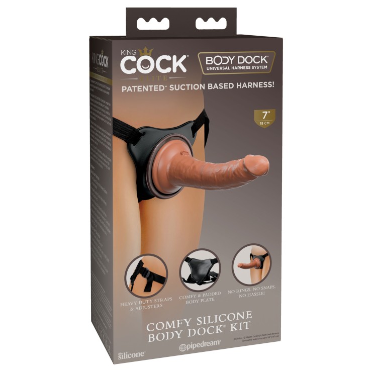 STRAP-ON PER DONNA ULTRA REALISTICO CM. 18 SEX TOY KING...