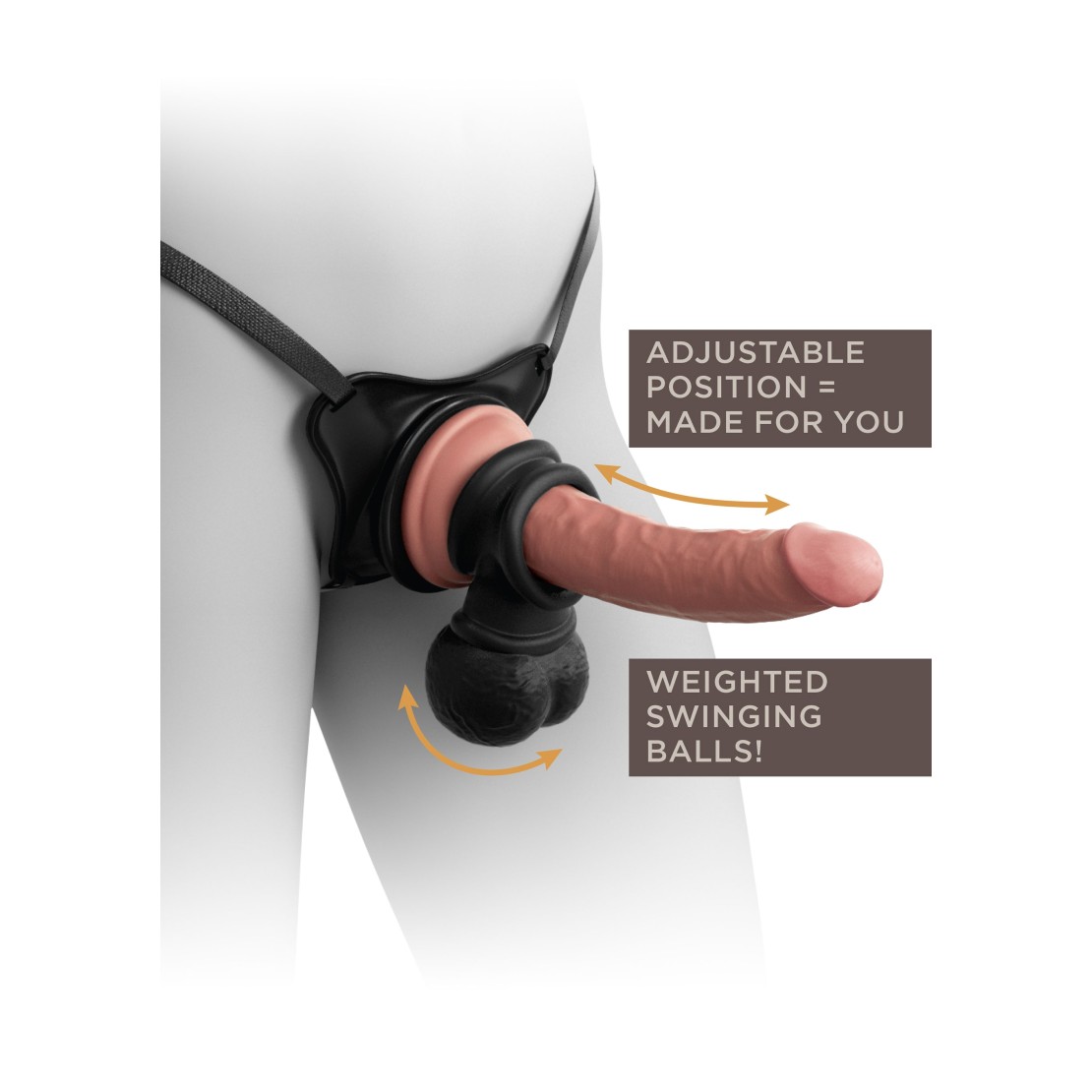 STRAP-ON PER DONNA ULTRA REALISTICO CM. 20 SEX...