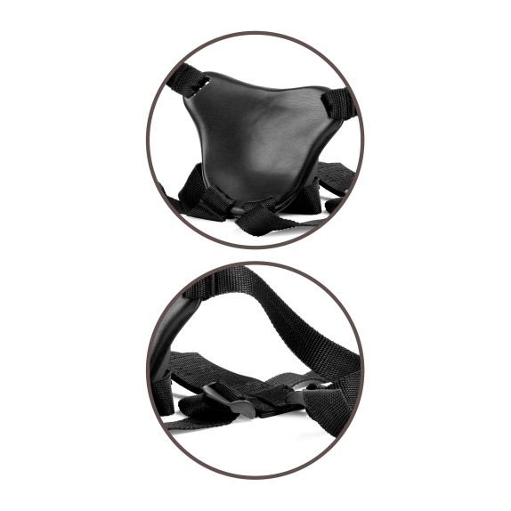 STRAP-ON PER DONNA ULTRA REALISTICO CM. 20 SEX TOY KING COCK ELITE