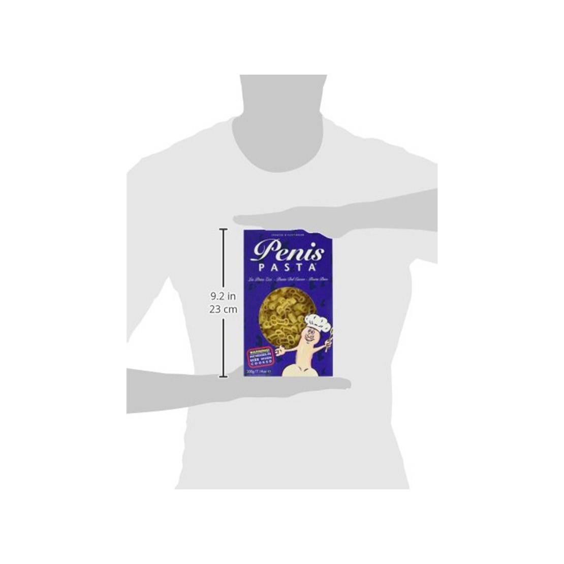 PASTA SEXY A FORMA DI PENE 200 GRAMMI