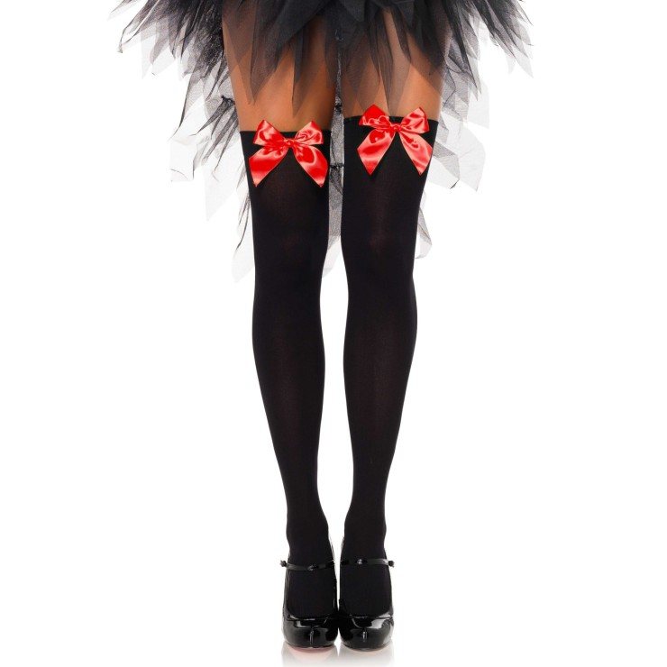 CALZE SEXY CON ELASTICO E FIOCCO VARI COLORI LEG AVENUE 2