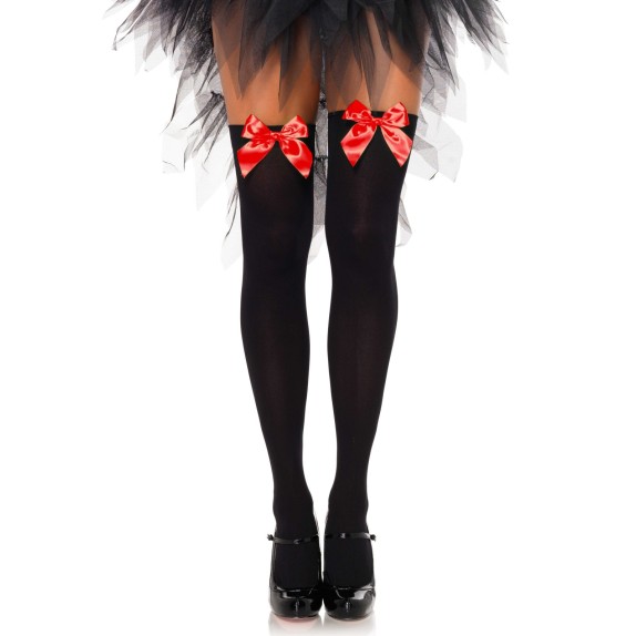 CALZE SEXY CON ELASTICO E FIOCCO VARI COLORI LEG AVENUE