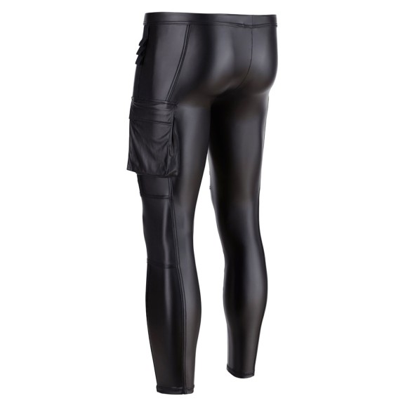 PANTALONI SEXY PER UOMO IN SPANDEX OPACO CON CERNIERA NEK